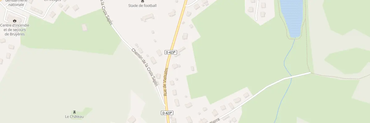 Plan du 38 Rue de Vielsalm à Bruyères