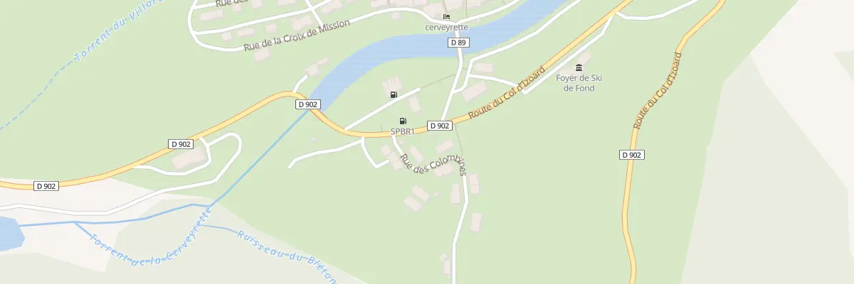 Plan du 4 Le Chateau à Cervières