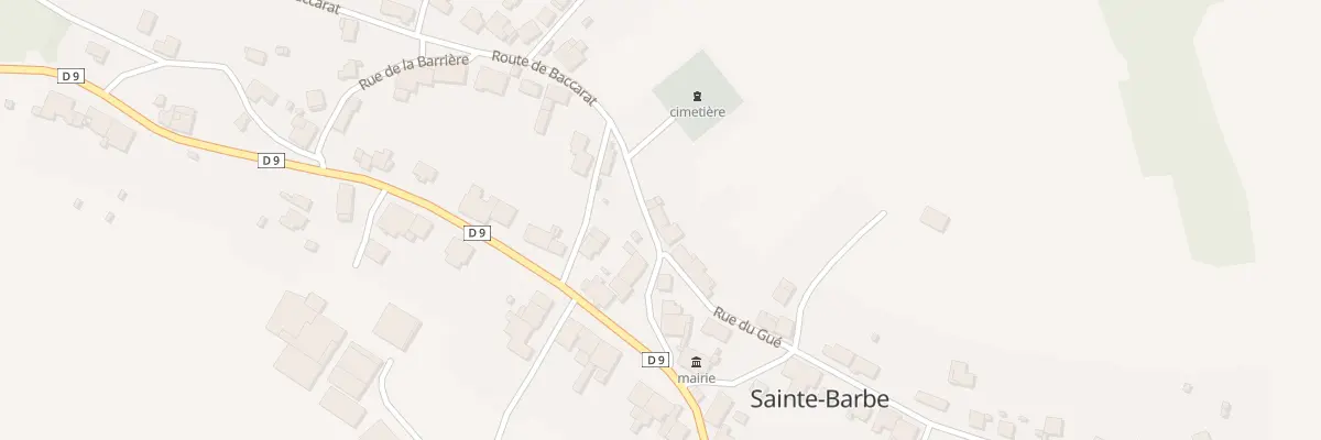 Plan du 10 Rte de Baccarat à Sainte-Barbe