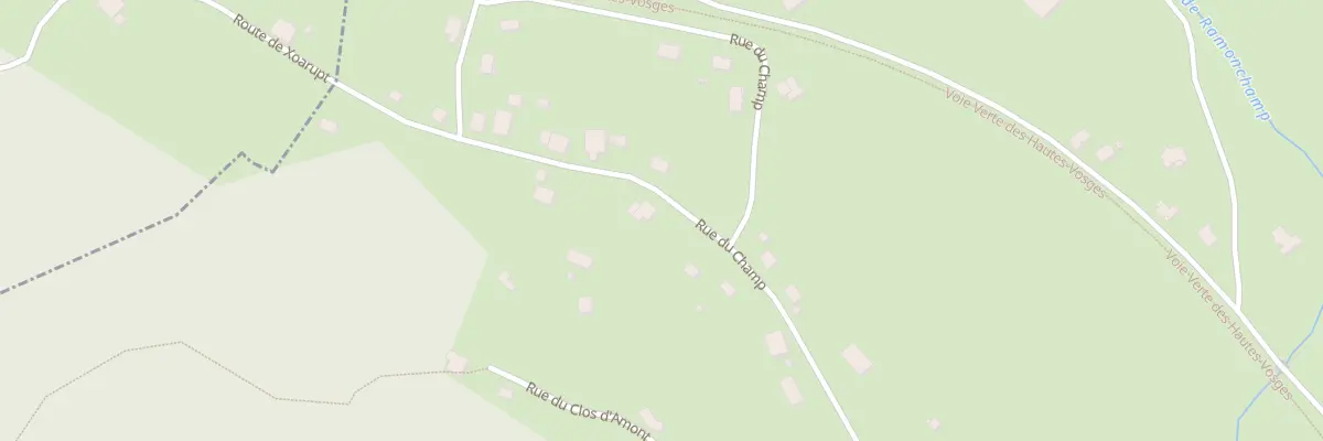 Plan du 37 Rue du Champ à Ramonchamp