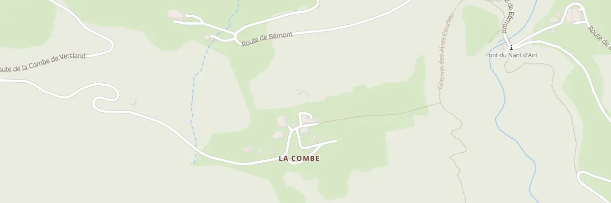 Plan du 1391 Rte de la Combe de Vercland à Samoëns