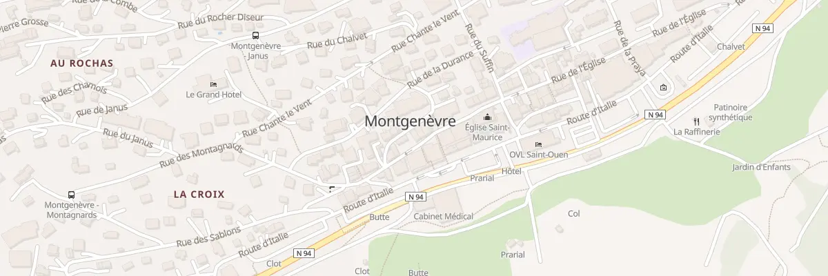 Plan du 62 Rue des Charettes à Montgenèvre