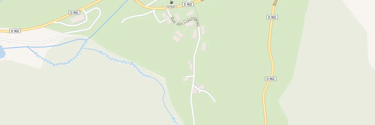 Plan du 5013 Pre du Sauze à Cervières