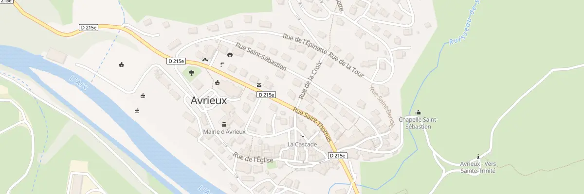 Plan du 224 Rue St Thomas à Avrieux
