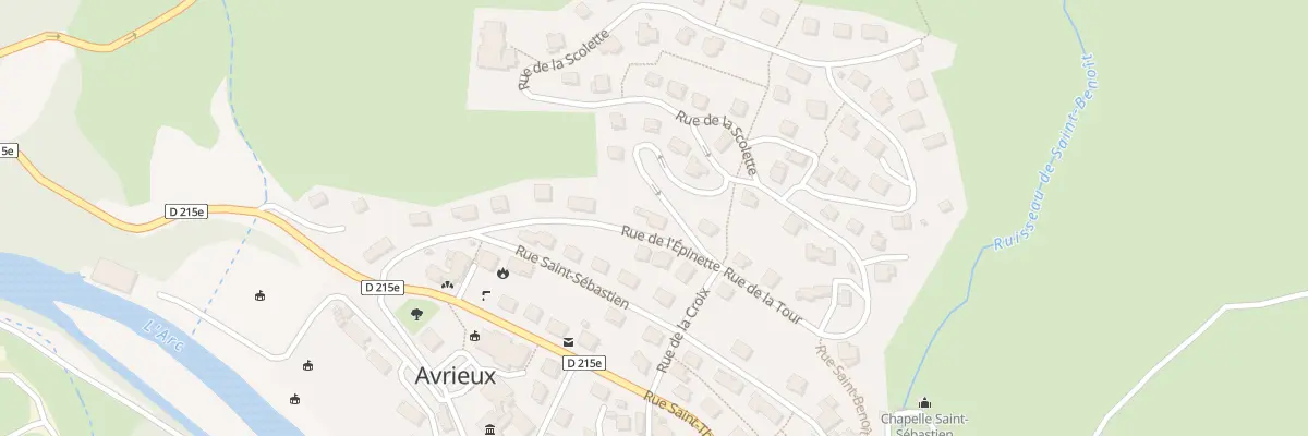 Plan du 228 Rue de l’Épinette à Avrieux