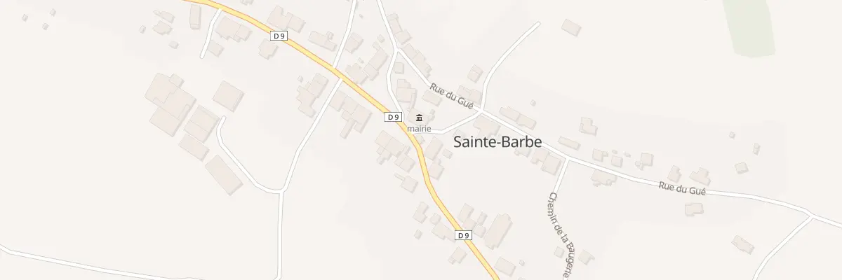 Plan du 1 Pl de la Mairie à Sainte-Barbe