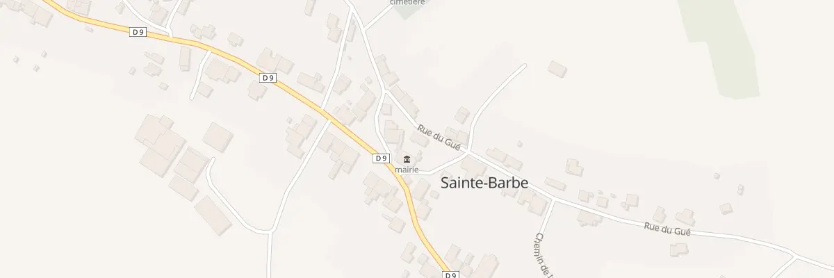 Plan du 2 Rue du Gué à Sainte-Barbe