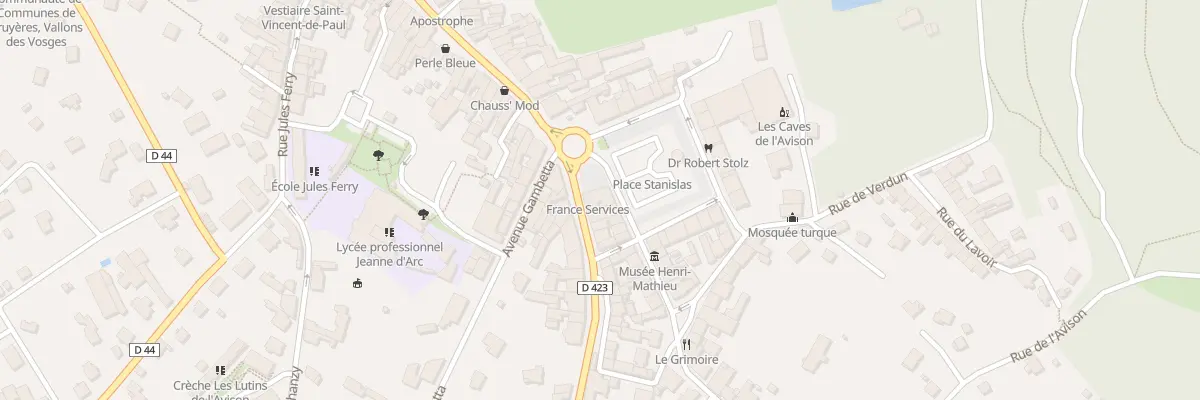 Plan du 4 Pl Stanislas à Bruyères