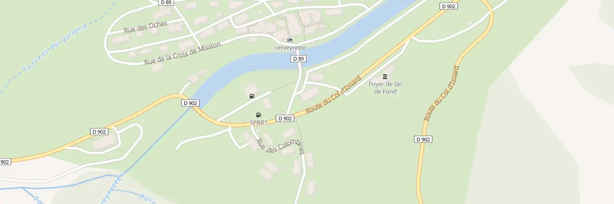 Plan du 1 Pl de l’Eglise à Cervières