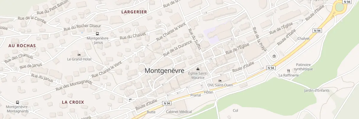 Plan du 112 Rue des Charettes à Montgenèvre