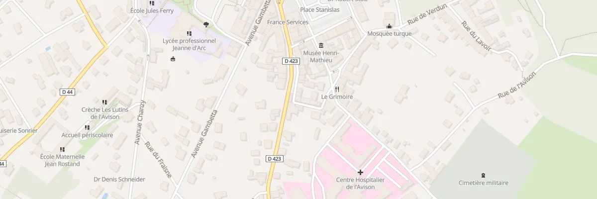 Plan du 13 Rue des Capucins à Bruyères