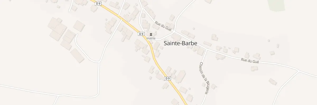 Plan du 1 Rte de Raon à Sainte-Barbe