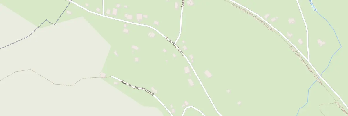 Plan du 33 Rue du Champ à Ramonchamp