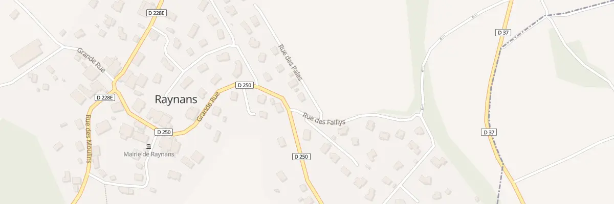 Plan du 2 Rue des Pales à Raynans