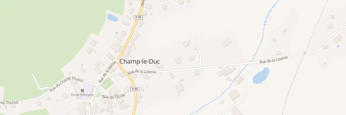 Plan du 5 Rue de la Lizerne à Champ-le-Duc