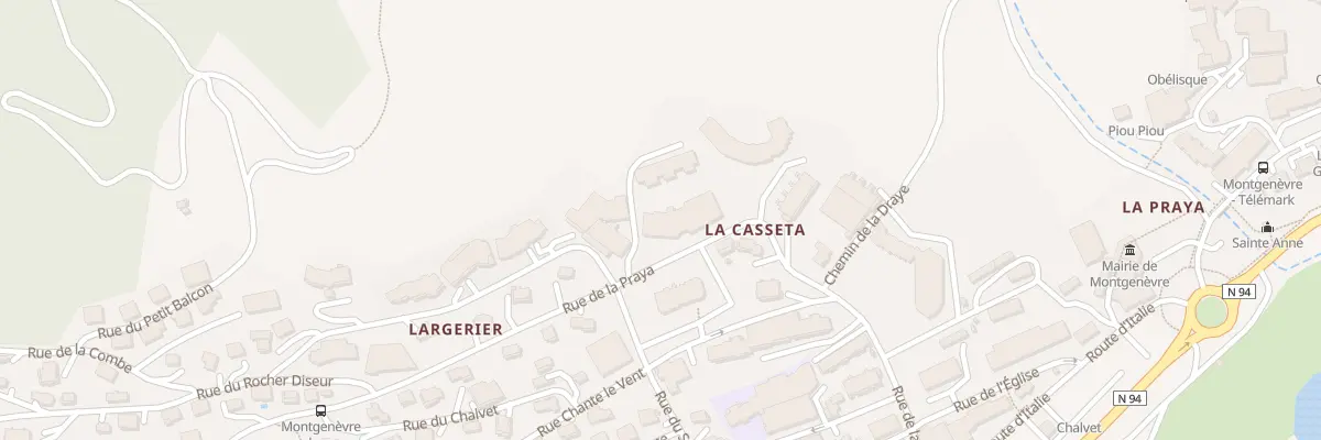 Plan du 268 Rue de la Praya à Montgenèvre