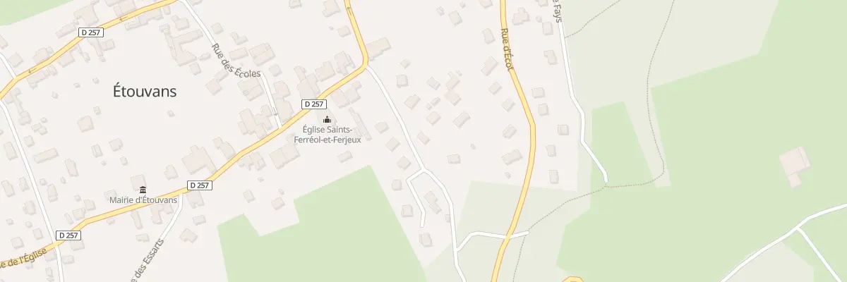 Plan du 7 Rue de la Cote à Étouvans