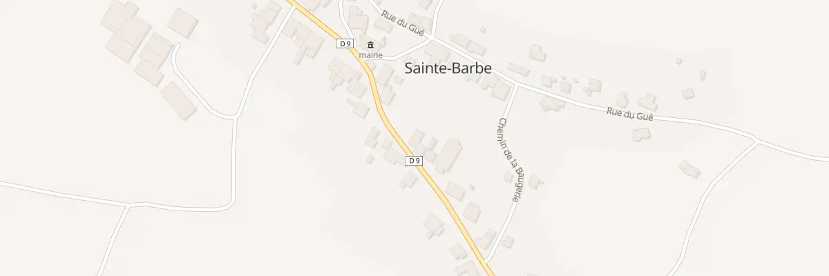 Plan du 3 Rte de Raon à Sainte-Barbe