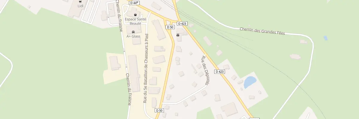 Plan du 7 Rue des Déportés à Bruyères
