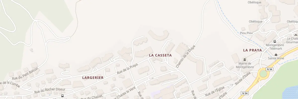 Plan du 250 Rue de la Praya à Montgenèvre
