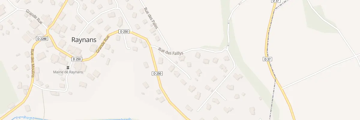 Plan du 3 Rue des Faillys à Raynans