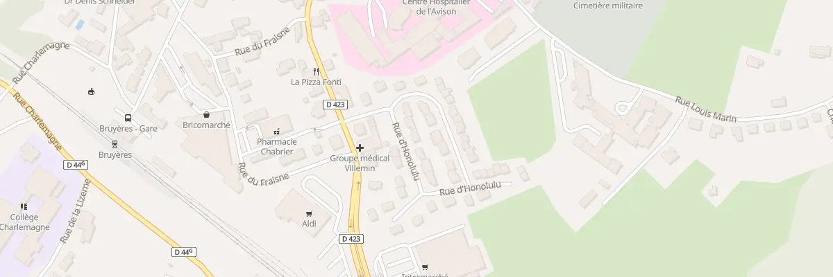 Plan du 5 Rue de Honolulu à Bruyères