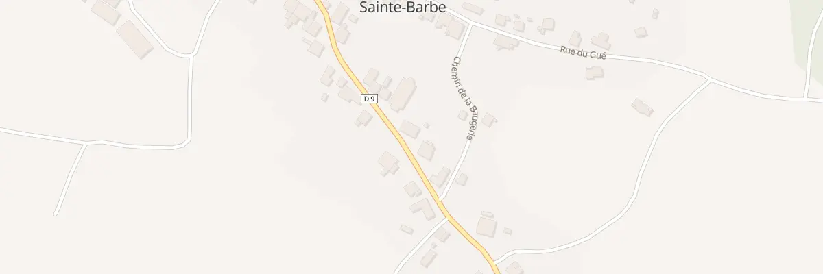 Plan du 9 Rte de Raon à Sainte-Barbe