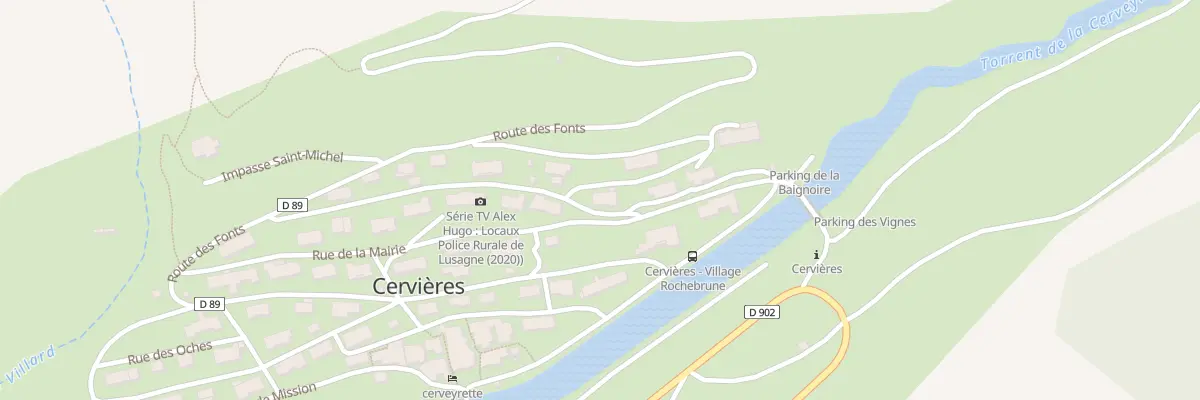 Plan du 71 Le Chef Lieu à Cervières