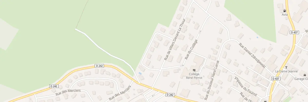 Plan du 6 Rue Marie Curie au Russey