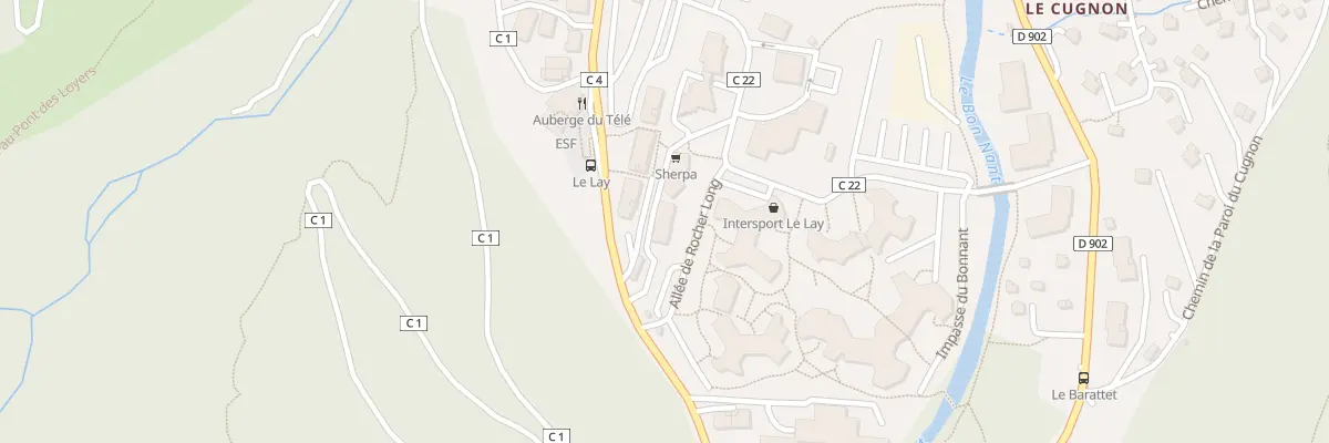Plan du 59 All des Cotes du Lay aux Contamines-Montjoie