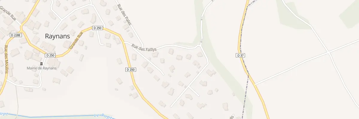 Plan du 7 Rue des Faillys à Raynans