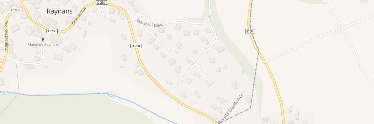 Plan du 6 Rue du Pied de Chat à Raynans