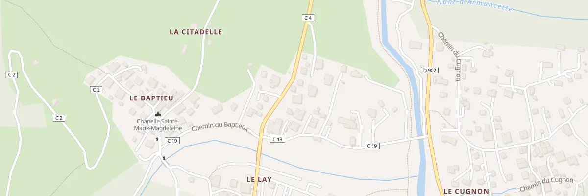 Plan du 329 Rte des Moranches aux Contamines-Montjoie