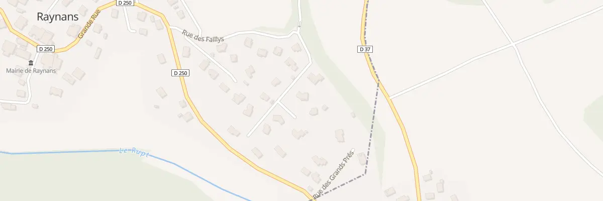 Plan du 3 Rue du Pied de Chat à Raynans