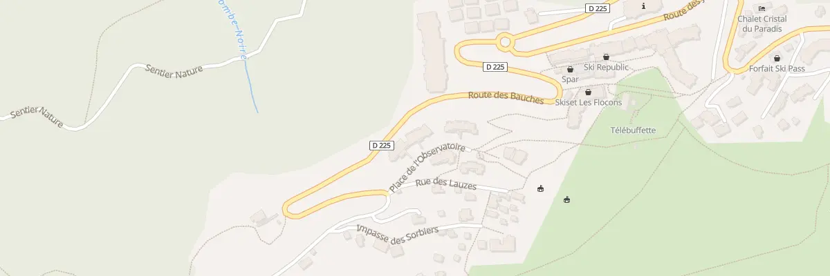 Plan du 1 Pl de l’Observatoire à La Plagne Tarentaise