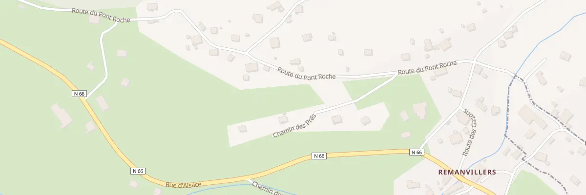 Plan du 16 Rte du Pont Roche à Ferdrupt