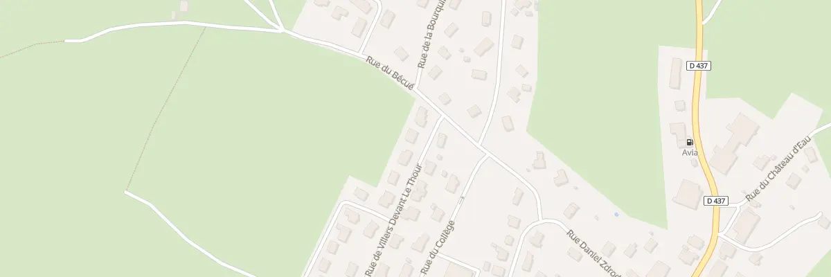 Plan du 13 Rue de Villers Devant Le Thour au Russey