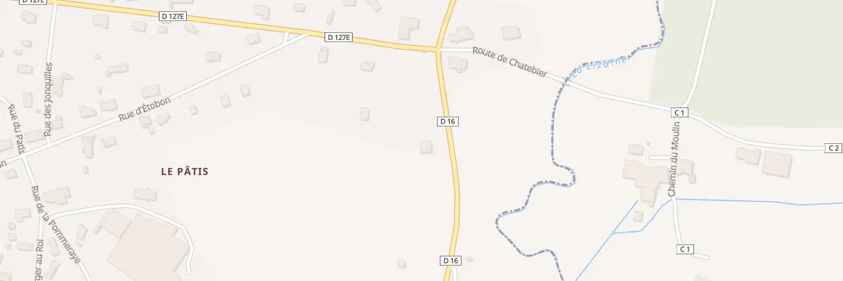 Plan du 2 Rte d’Hericourt à Chenebier
