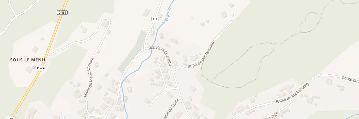 Plan du 1 Imp des Rompeux à Haut-du-Them-Château-Lambert