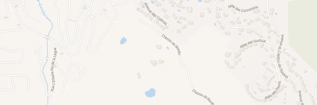 Plan du 2345 Che du BONFIN à Fréjus