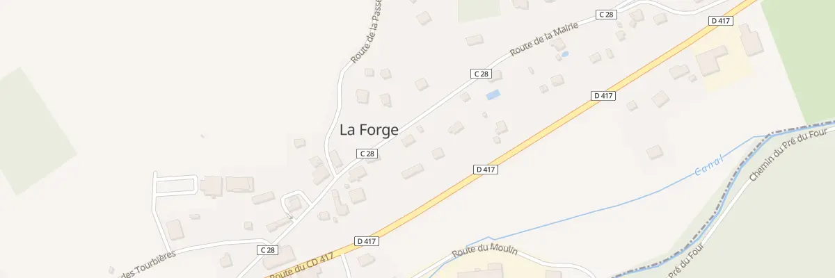 Plan du 12 Rte de la Mairie à La Forge