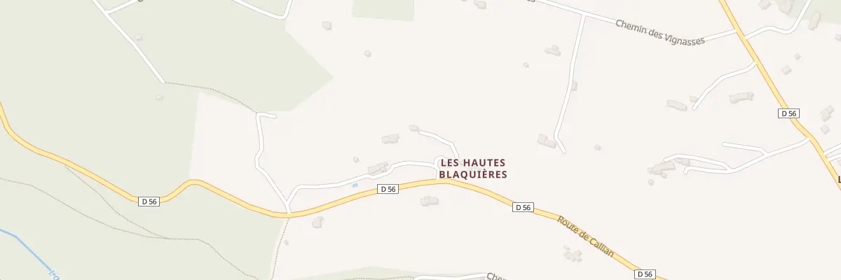 Plan du 4796 Rte de Callian à Mons