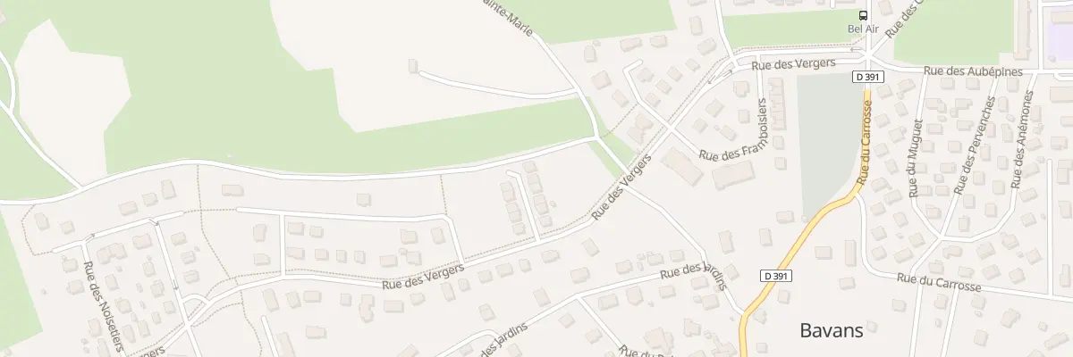 Plan du 10 Imp des Bigarreaux à Bavans