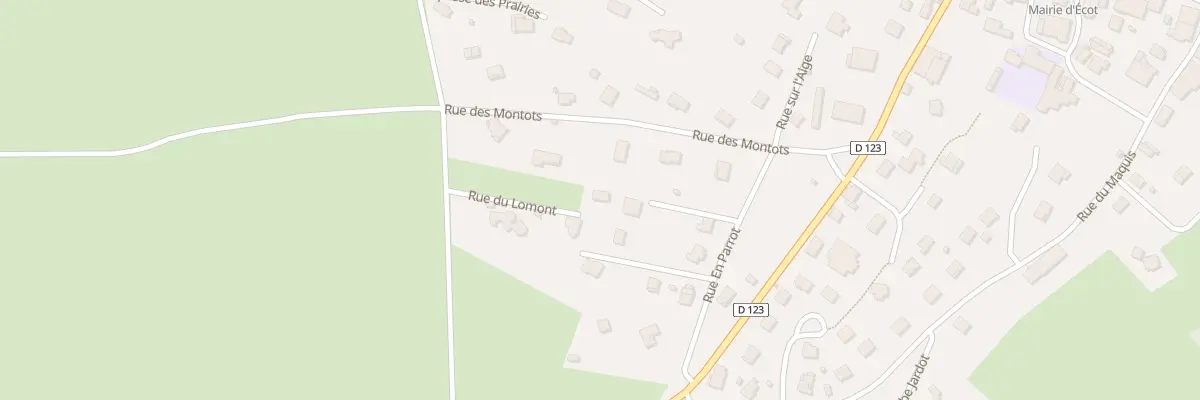 Plan du 5 Rue du Lomont à Écot