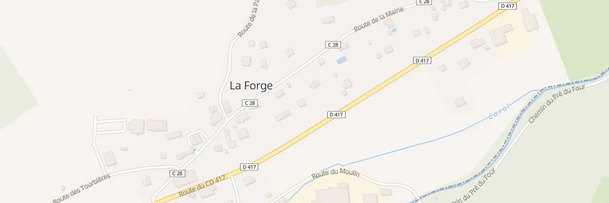 Plan du 14 Rte de la Mairie à La Forge