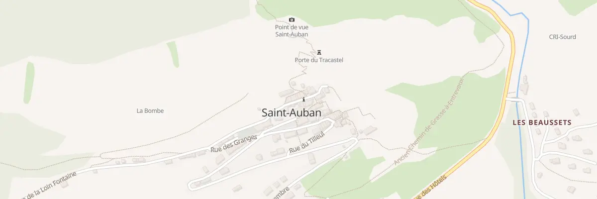 Plan du 75 Rue Tracastel à Saint-Auban