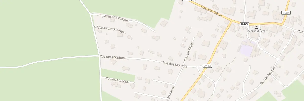 Plan du 6 Rue des Montots à Écot