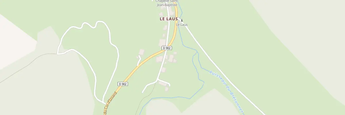 Plan du 5253 Le Laus à Cervières