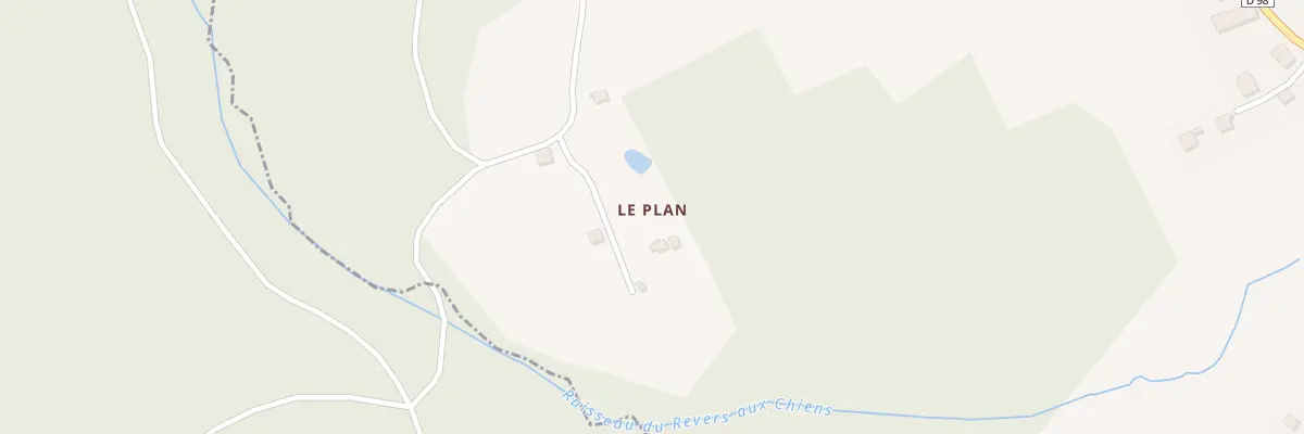 Plan du 1 Che des Etangs à Belfahy