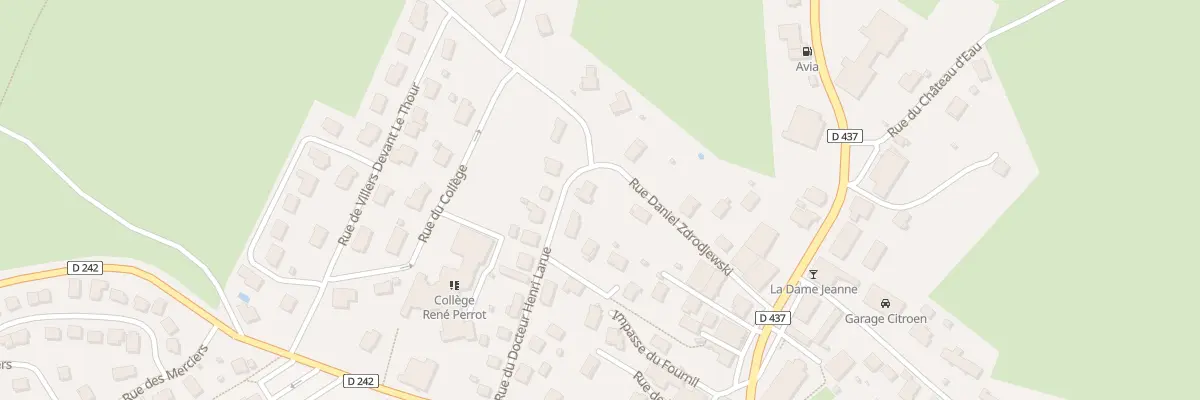 Plan du 14 Rue Henri Larue au Russey